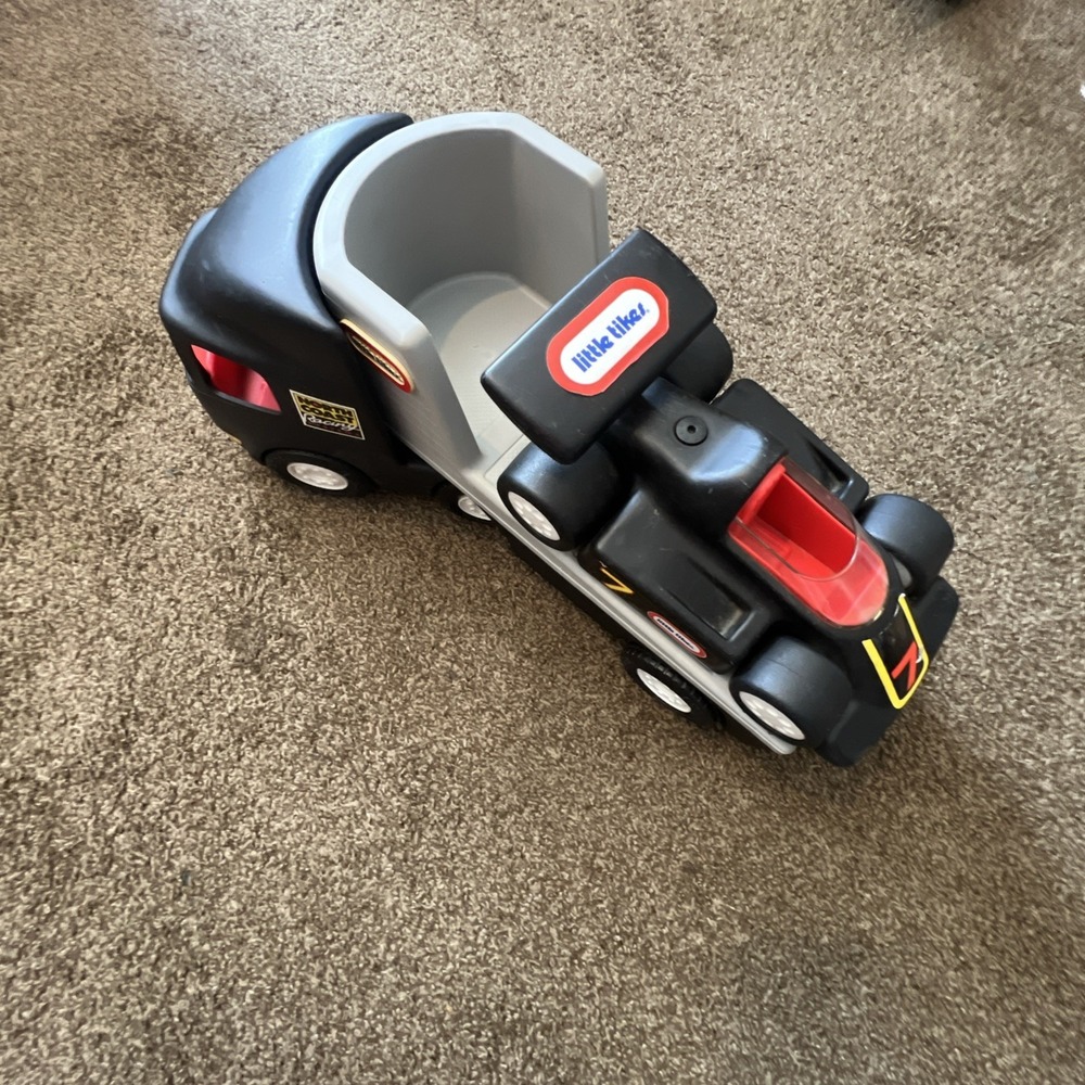 Little Tikes North Coast Racing System Transporter Truck Black Gray Red